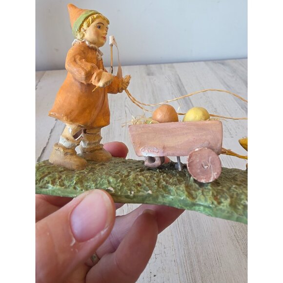 Vintage bruce Elsass Bethany Lowe chick cart Easter parade AS IS figurine statue - Picture 8 of 9